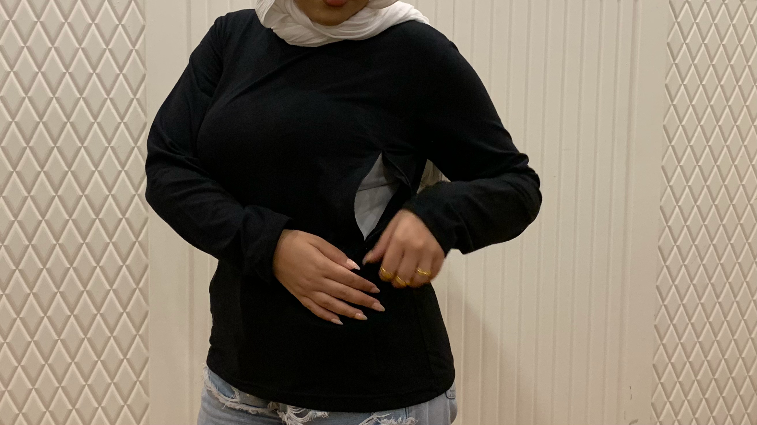 black تيشيرت رضاعة قطن بكم - الصورة 7